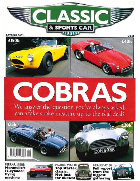 2002 CLASSIC AND SPORTSCAR MAGAZINE OCTOBER ENGLISH