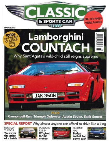 2002 CLASSIC AND SPORTSCAR MAGAZINE MAART ENGELS