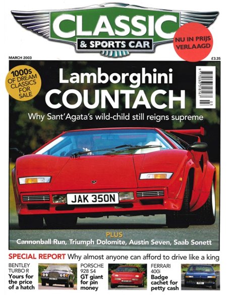 2002 CLASSIC AND SPORTSCAR MAGAZINE MÄRZ ENGLISCH