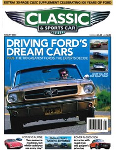 2003 CLASSIC AND SPORTSCAR MAGAZINE AUGUST ENGLISCH