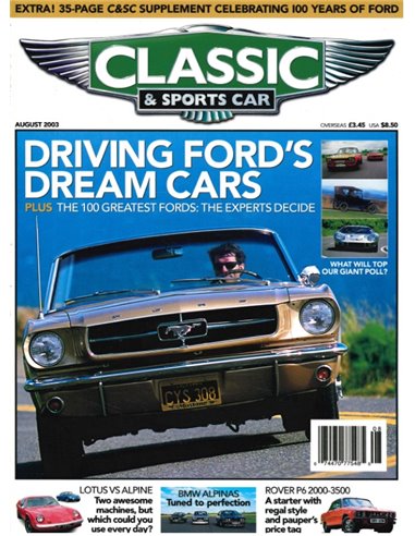 2003 CLASSIC AND SPORTSCAR MAGAZINE AUGUSTUS ENGELS
