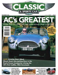 2003 CLASSIC AND SPORTSCAR MAGAZINE DECEMBER ENGLISCH