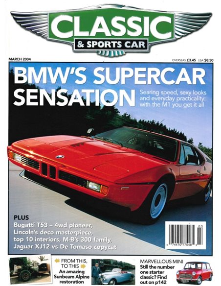 2004 CLASSIC AND SPORTSCAR MAGAZINE MÄRZ ENGLISCH