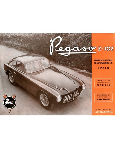1953 PEGASO Z-102 LEAFLET ENGELS