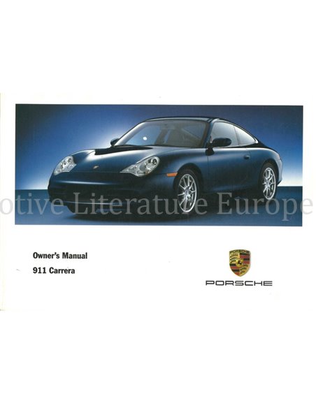 2002 PORSCHE 911 CARRERA | TARGA INSTRUCTIEBOEKJE ENGELS