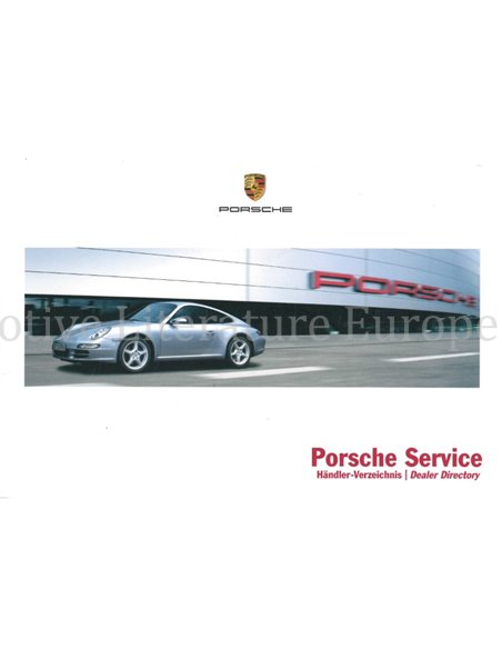 2007 PORSCHE OWNERS SERVICE OWNRS MANUAL GERMAN | ENGLISH