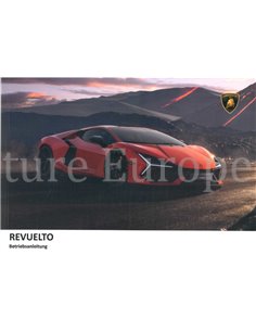 2023 LAMBORGHINI REVUELTO OWNERS MANUAL GERMAN