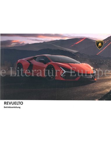2023 LAMBORGHINI REVUELTO BETRIEBSANLEITUNG DEUTSCH