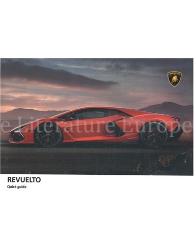 2023 LAMBORGHINI REVUELTO KURZANLEITUNG ENGLISCH