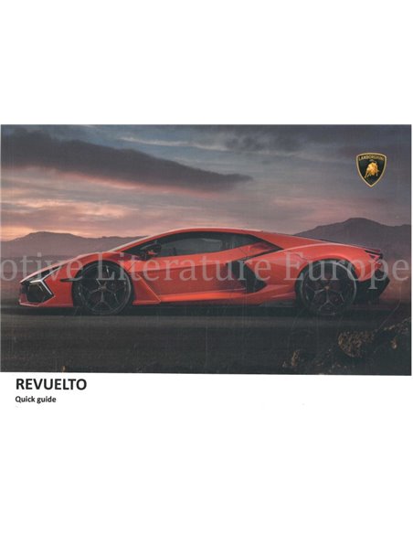 2023 LAMBORGHINI REVUELTO KURZANLEITUNG ENGLISCH