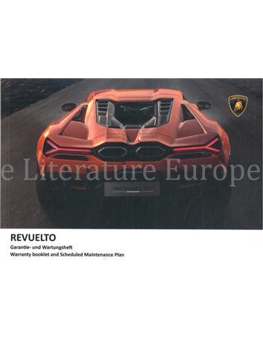 2023 LAMBORGHINI REVUELTO GARANTIE & ONDERHOUD DUITS | ENGELS