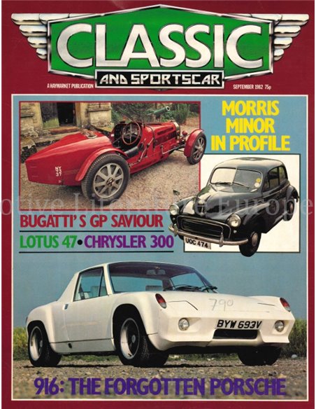 1982 CLASSIC AND SPORTSCAR MAGAZINE (09) SEPTEMBER ENGELS