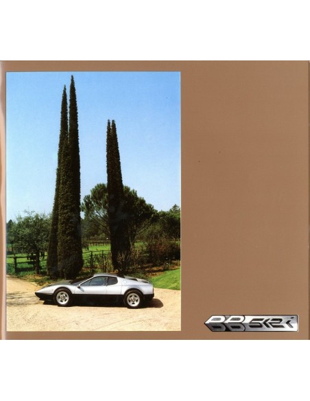 1981 FERRARI 512I BB BROCHURE 221/81