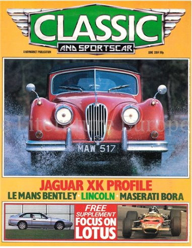 1984 CLASSIC AND SPORTSCAR MAGAZINE (06) JUNI ENGLISCH