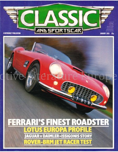 1985 CLASSIC AND SPORTSCAR MAGAZINE (01) JANUARI ENGELS