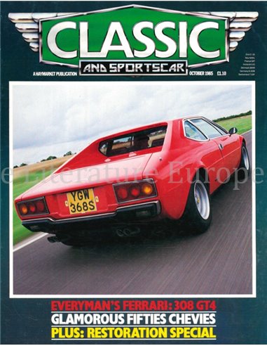 1985 CLASSIC AND SPORTSCAR MAGAZINE (10) OKTOBER ENGLISCH