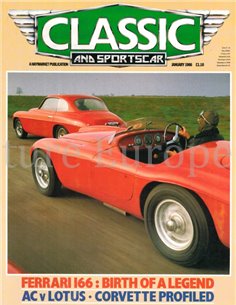 1986 CLASSIC AND SPORTSCAR MAGAZINE (01) JANUARI ENGELS