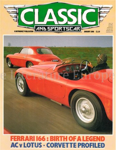 1986 CLASSIC AND SPORTSCAR MAGAZINE (01) JANUARY ENGLISH