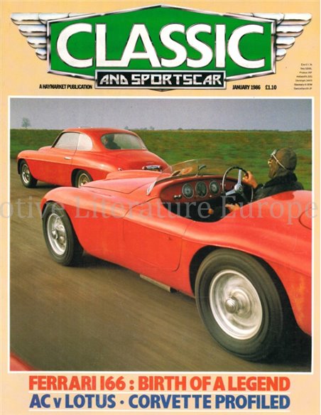 1986 CLASSIC AND SPORTSCAR MAGAZINE (01) JANUARY ENGLISH