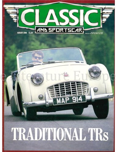1986 CLASSIC AND SPORTSCAR MAGAZINE (08) AUGUST ENGLISH