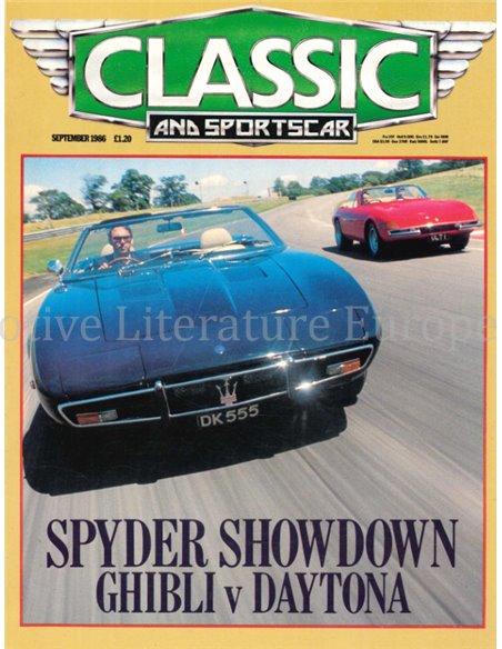 1986 CLASSIC AND SPORTSCAR MAGAZINE (09) SEPTEMBER ENGLISCH
