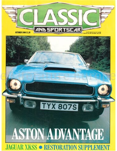 1986 CLASSIC AND SPORTSCAR MAGAZINE (10) OKTOBER ENGELS
