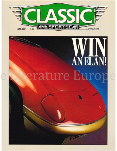 1987 CLASSIC AND SPORTSCAR MAGAZINE (04) APRIL ENGLISCH