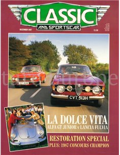 1987 CLASSIC AND SPORTSCAR MAGAZINE (12) DECEMBER ENGLISH