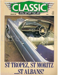 1988 CLASSIC AND SPORTSCAR MAGAZINE (02) FEBRUAR ENGLISCH