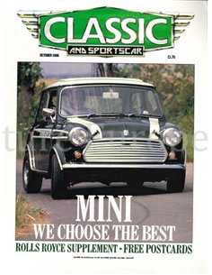1984 CLASSIC AND SPORTSCAR MAGAZINE (10) OKTOBER ENGELS