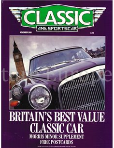 1988 CLASSIC AND SPORTSCAR MAGAZINE (11) NOVEMBER ENGLISH