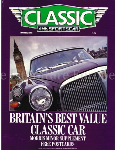 1988 CLASSIC AND SPORTSCAR MAGAZINE (11) NOVEMBER ENGLISCH