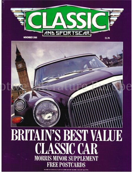 1988 CLASSIC AND SPORTSCAR MAGAZINE (11) NOVEMBER ENGELS