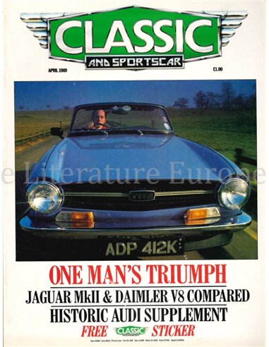 1989 CLASSIC AND SPORTSCAR MAGAZINE (04) APRIL ENGLISH