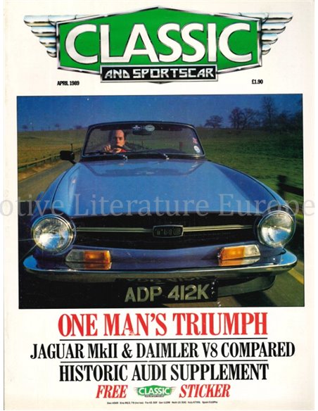 1989 CLASSIC AND SPORTSCAR MAGAZINE (04) APRIL ENGLISCH