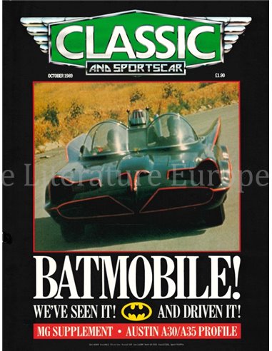 1989 CLASSIC AND SPORTSCAR MAGAZINE (10) OCTOBER ENGLISH