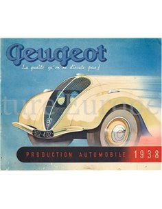 1938 PEUGEOT PROGRAMMA BROCHURE FRANS