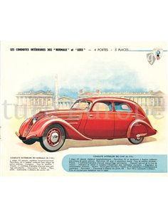 1938 PEUGEOT PROGRAMMA BROCHURE FRANS 2