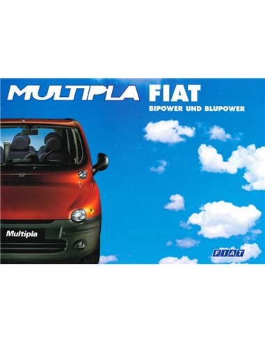 1999 FIAT MULTIPLA PROSPEKT DEUTSCH