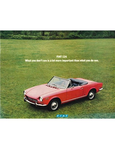 1971 FIAT 124 BROCHURE ENGLISH