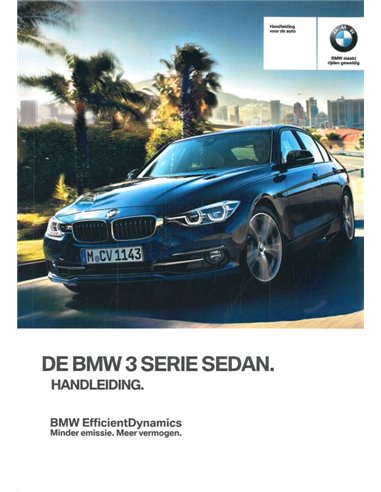 2017 BMW 3 SERIES SALOON OWNERS MANUAL DUTCH