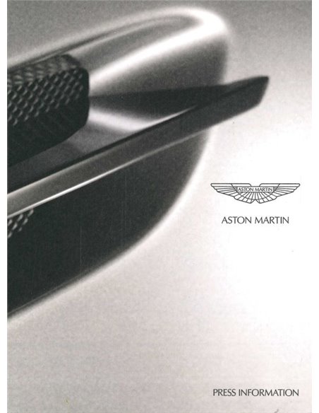 2008 ASTON MARTIN RANGE MEDIA PROSPEKT ENGLISCH