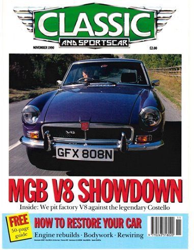 1990 CLASSIC AND SPORTSCAR MAGAZINE (11) NOVEMBER ENGLISH