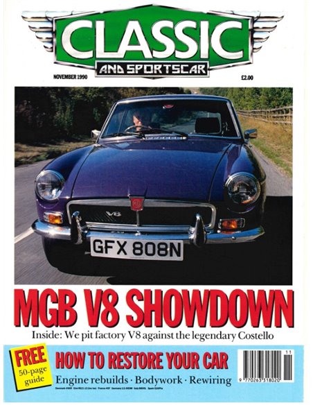 1990 CLASSIC AND SPORTSCAR MAGAZINE (11) NOVEMBER ENGLISH