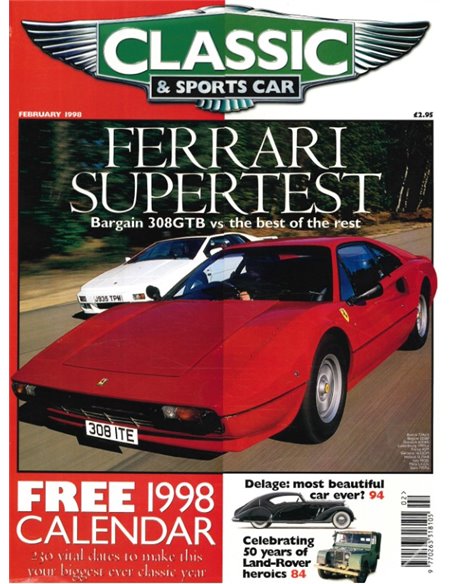1998 CLASSIC AND SPORTSCAR MAGAZINE (02) FEBRUARY ENGLISH