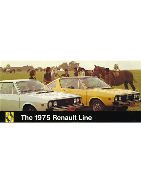 1975 RENAULT 15TL | 17 GORDINI BROCHURE ENGLISH