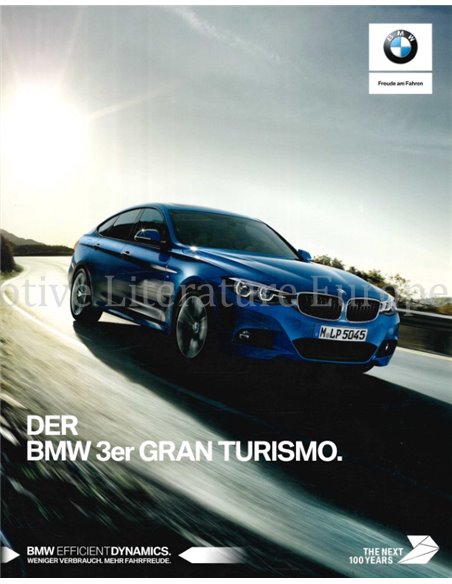 2017 BMW 3ER GRAN TURISMO PROSPEKT DEUTSCH