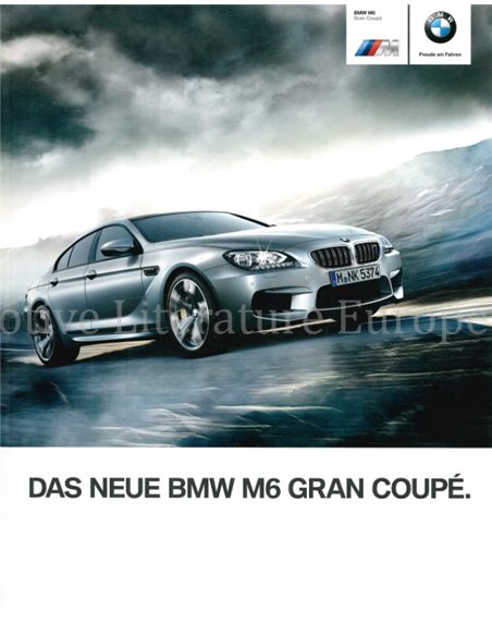 2013 BMW M6 GRAN COUPÉ PROSPEKT DEUTSCH