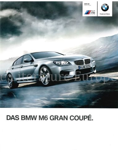 2014 BMW M6 GRAN COUPÉ PROSPEKT DEUTSCH