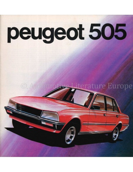 1982 PEUGEOT 505 PROSPEKT ENGLISCH